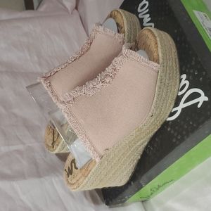 Sam Edelman Pink Wedge Platforms sz10 NIB